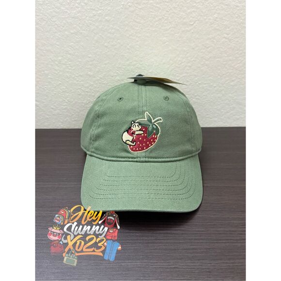 Disney Winnie the Pooh Strawberry Embroidered Ball Cap Hat - Picture 1 of 5